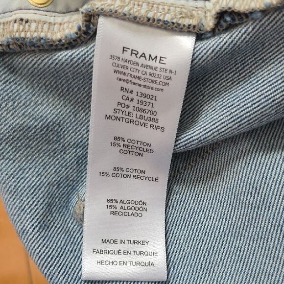 Frame Denim Blue Ankle & Cropped Jeans - Picture 11 of 12